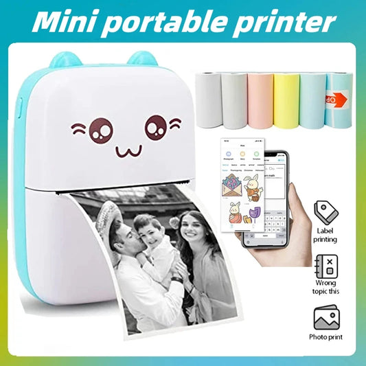 Portable thermal printer mini